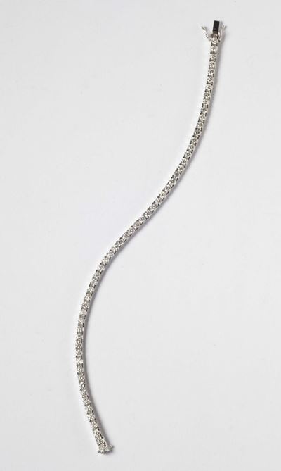 Braccialetto Tipo Tennis con Diamanti per Ct 4,08
