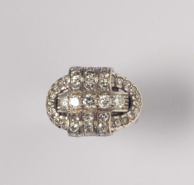 An Art Deco diamond ring  - Auction Silver, Ancient and Contemporary Jewels - Cambi Casa d'Aste