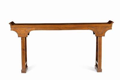 Console Intagliata in Legno Huali, Cina, Dinastia Qing, XIX Secolo