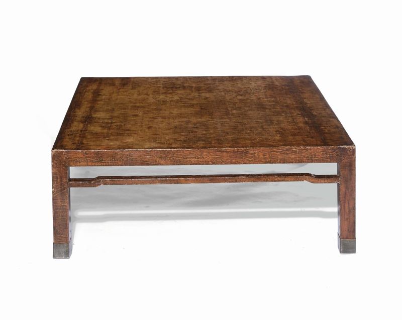 A top of a lacquered squared table, China, Qing Dynasty, 17th century  - Auction Fine Chinese Works of Art - Cambi Casa d'Aste