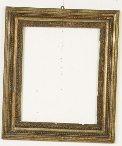 Cornice in Legno Intagliato e Argentato a Mecca, Roma XVIII Secolo