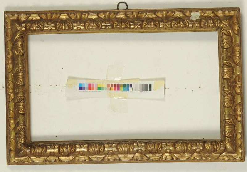 Cornice intagliata e dorata, Emilia XVII secolo  - Auction Antique Frames from 16th to 19th century - Cambi Casa d'Aste