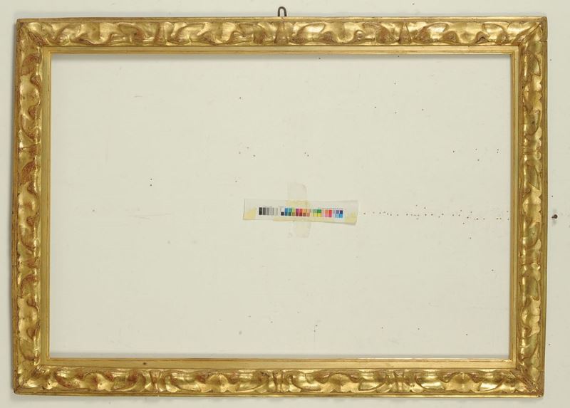 Cornice intagliata a foglie di acanto ed interamente dorata. Emilia XVII secolo  - Auction Antique Frames from 16th to 19th century - Cambi Casa d'Aste
