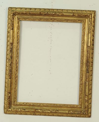 Cornice in Legno Intagliato e Dorato. Piemonte XVIII Secolo