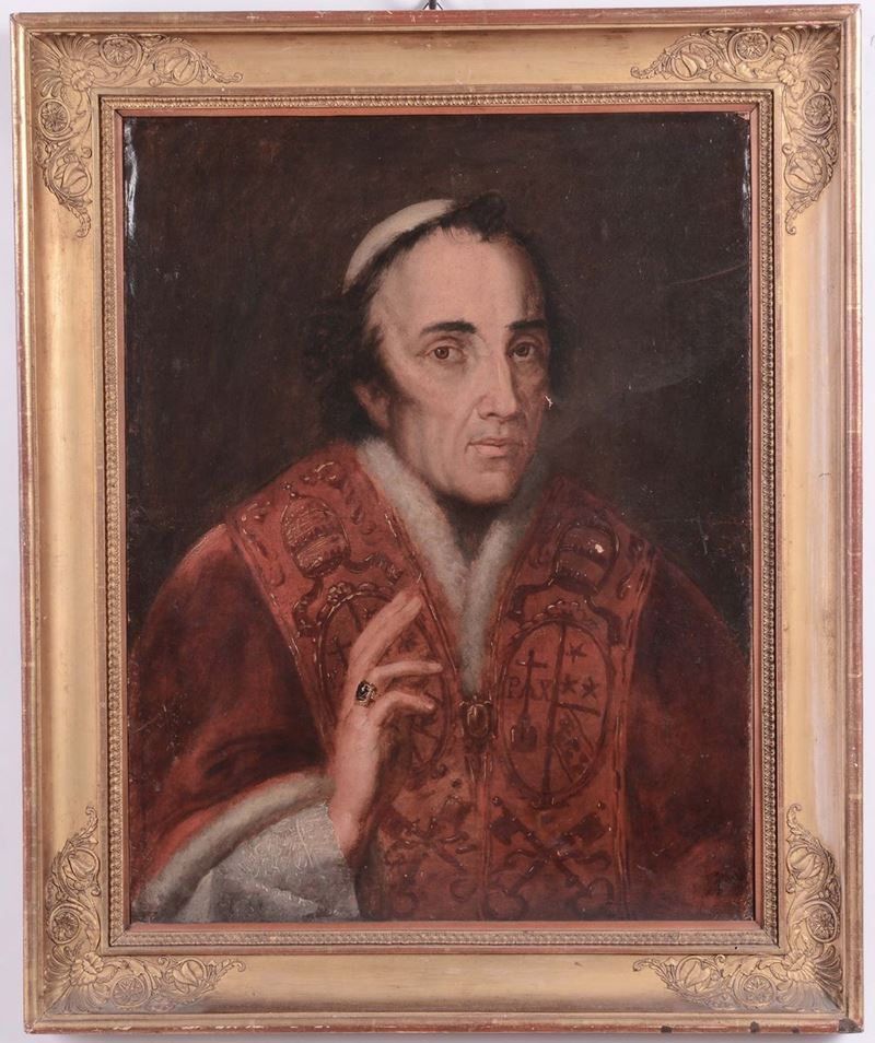 Anonimo del XIX secolo Rotratto di Pio VII  - Auction Time Auction 1-2014 - Cambi Casa d'Aste