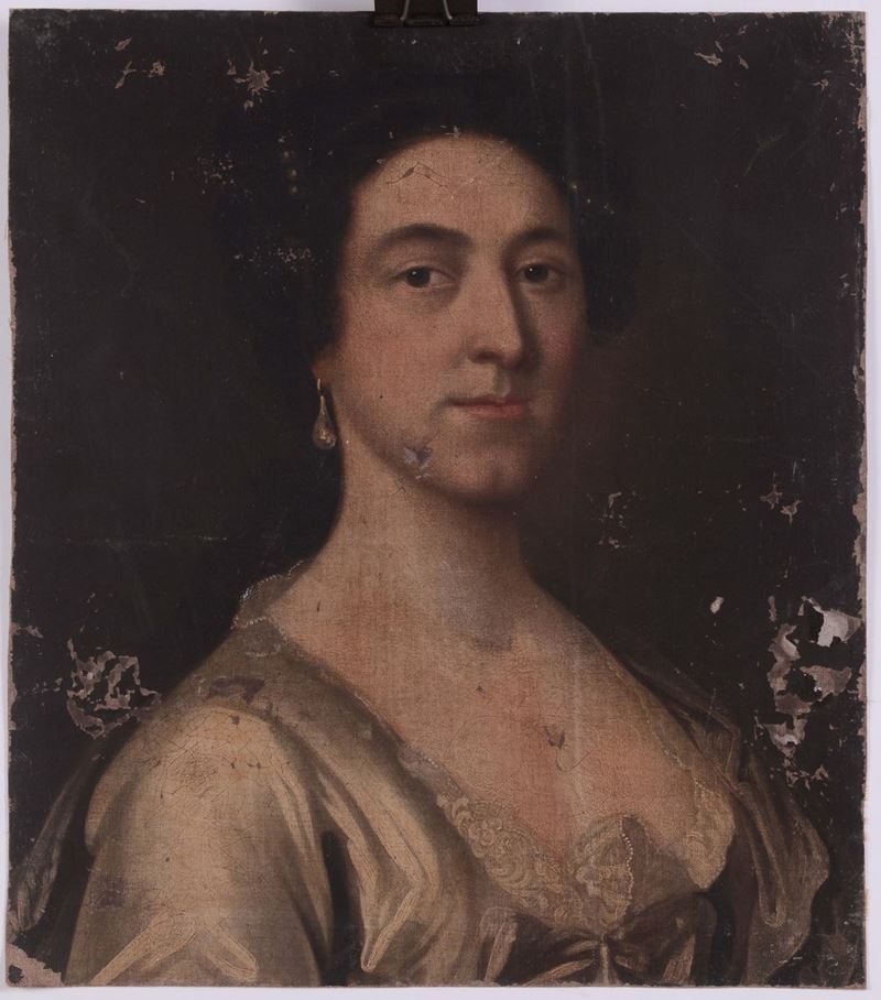 Anonimo del XIX secolo Ritratto di dama  - Auction OnLine Auction 7-2013 - Cambi Casa d'Aste