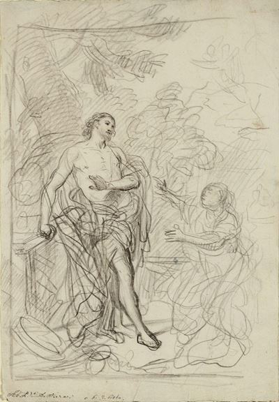 Lorenzo De Ferrari (genova 1680-1744)noli Me Tangere