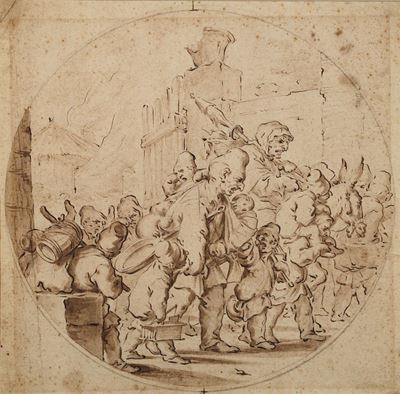 Giovanni Agostino Ratti (savona 1699 - Genova 1775)gruppo di Nani