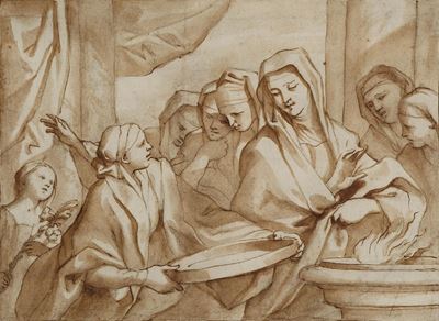 Domenico Piola (genova 1627-1703)gruppo di Suore