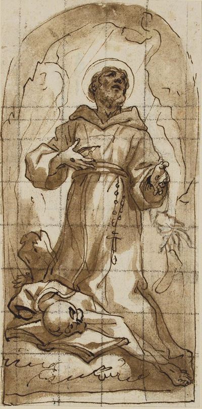 Domenico Piola (genova 1627 - 1703)san Gerolamo