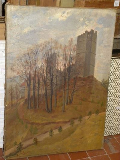 A. Corsettiveduta del Castello di Vittorio Veneto, 1940