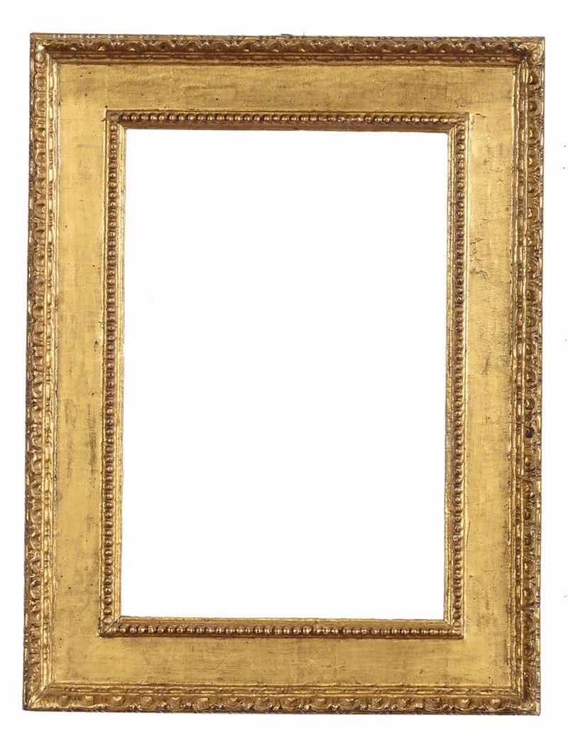 Cornice a cassetta intagliata e dorata, Italia centrale  XVI secolo  - Auction Antique Frames from 16th to 19th century - Cambi Casa d'Aste
