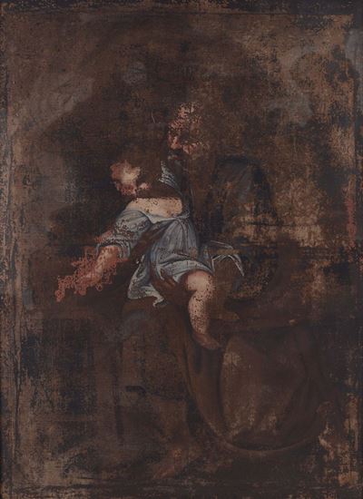 Scuola del XVII Secolosant'antonio con Bambino