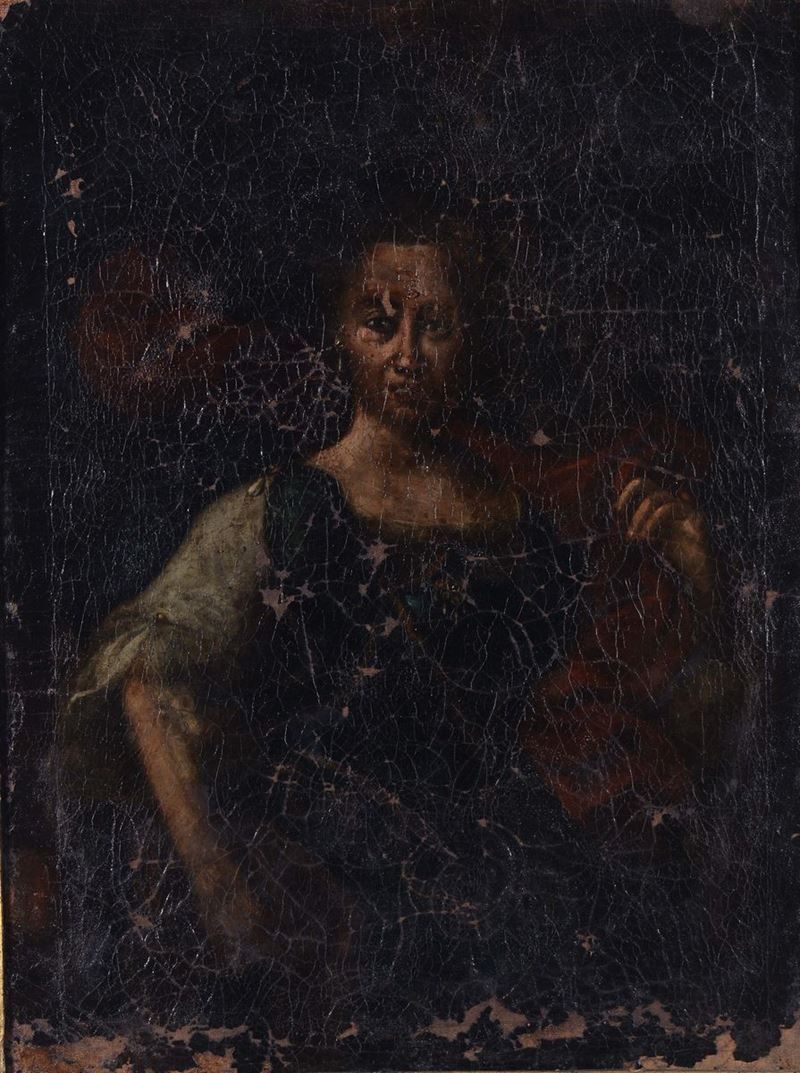 Scuola del XVIII secolo Ritratto di dama  - Asta Arredi dalle dimore degli eredi Ercole Marelli e altre provenienze - Cambi Casa d'Aste