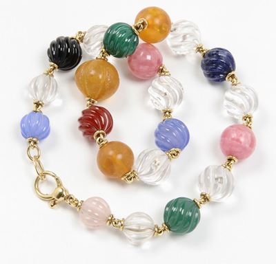 Collana con Pietre Dure Multicolor