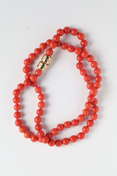 Collana in Corallo Mediterraneo