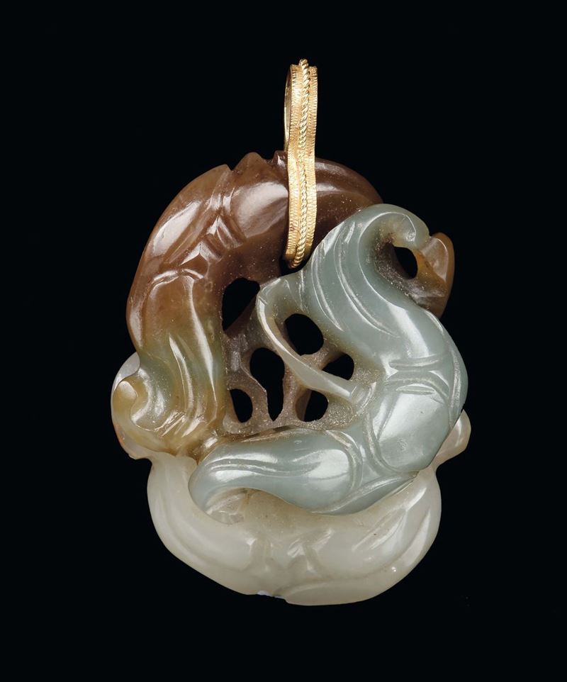 Pendente in giada, Cina, Dinastia Qing, XIX secolo  - Asta Fine Chinese Works of Art - Cambi Casa d'Aste