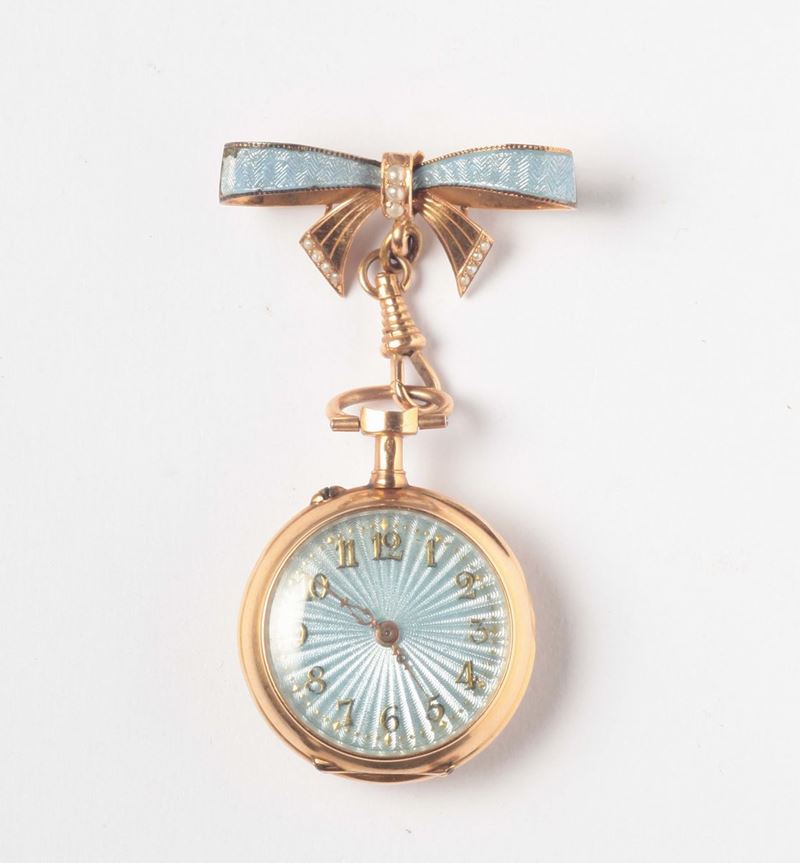 Orologino da signora con smalti policromi  - Auction Silver, Ancient and Contemporary Jewels - Cambi Casa d'Aste