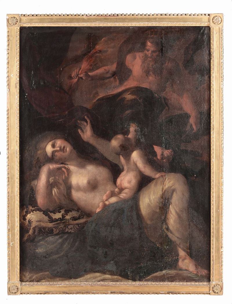 Scuola Italiana del XVII-XVIII secolo Giove e Semele  - Auction Old Masters Paintings - II - Cambi Casa d'Aste