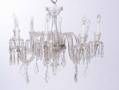 Lampadario in Cristallo a Otto Luci