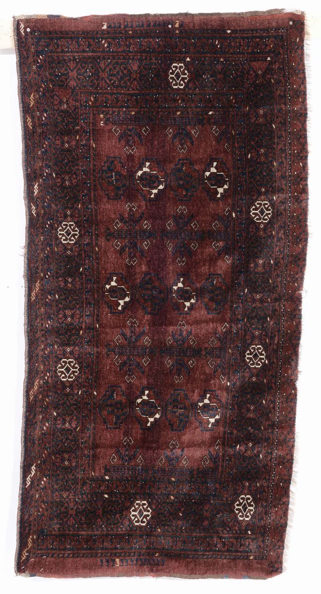 Sacca turkmena, inizio XX secolo  - Auction Ancient Carpets - Cambi Casa d'Aste