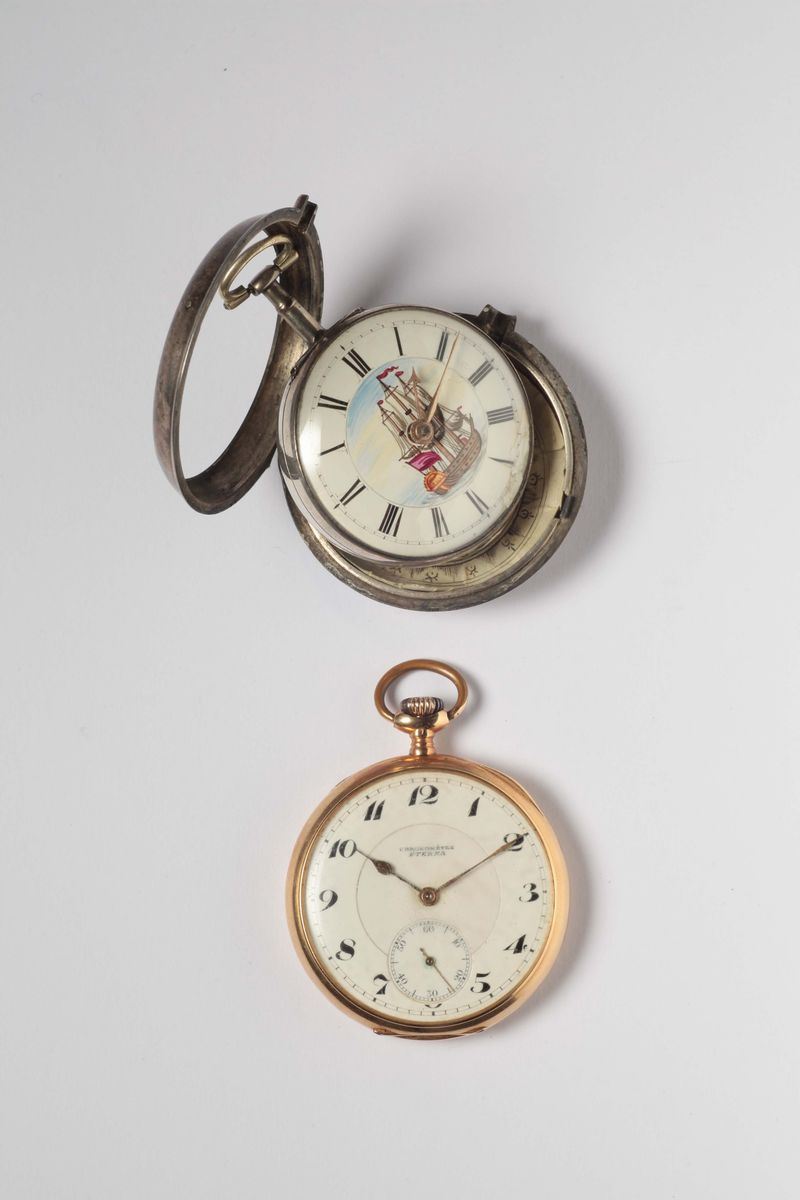 Due orologi da tasca  - Asta Gioielli e Orologi Antichi e Conemporanei - Cambi Casa d'Aste