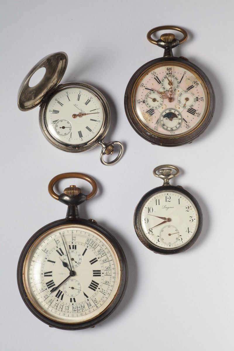 Tre orologi da tasca  - Auction Silver, Ancient and Contemporary Jewels - Cambi Casa d'Aste