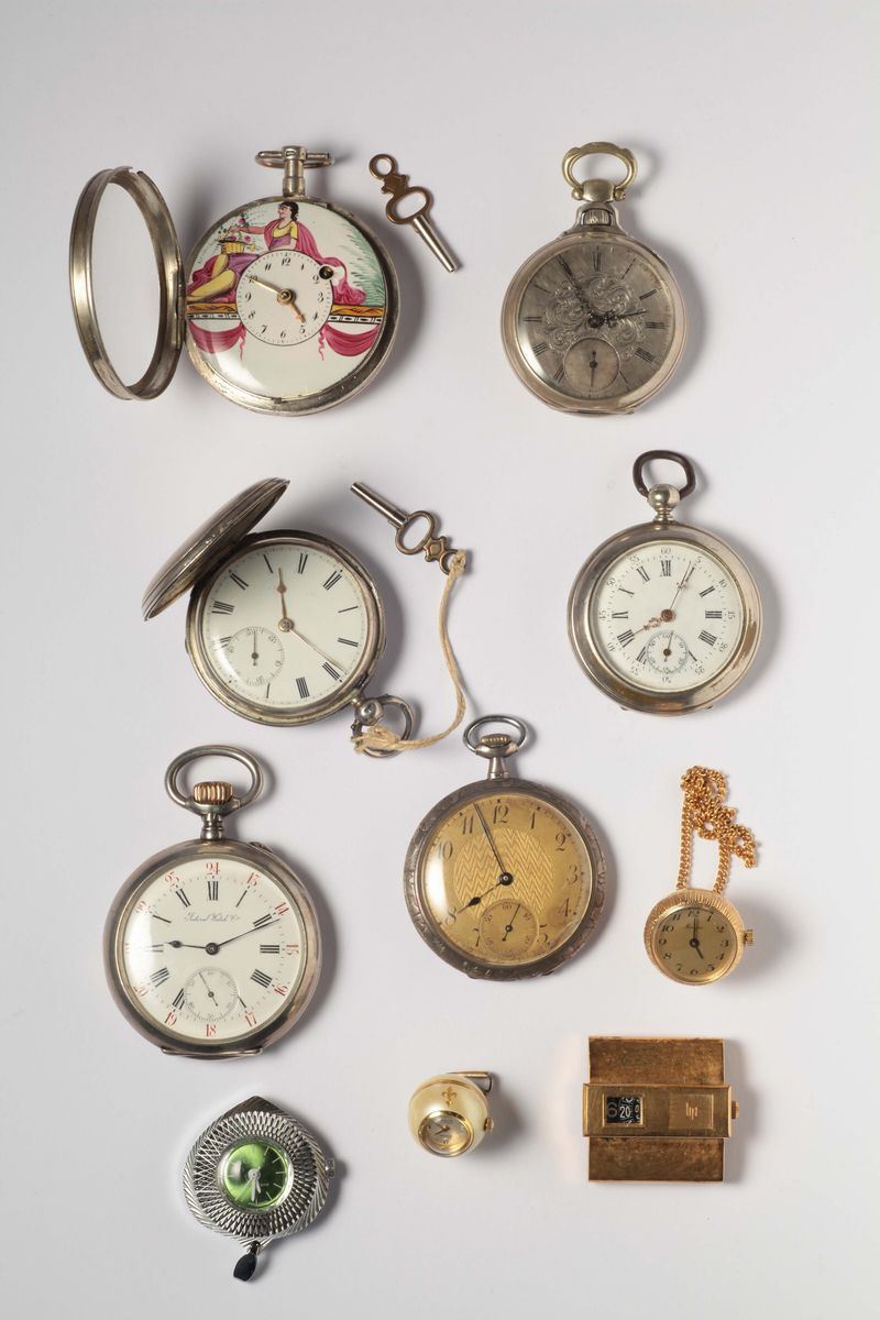 Dieci orologi da tasca  - Auction Silver, Ancient and Contemporary Jewels - Cambi Casa d'Aste