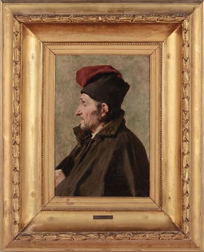Nicolo Barabino (1832-1891)vecchio Pescatore