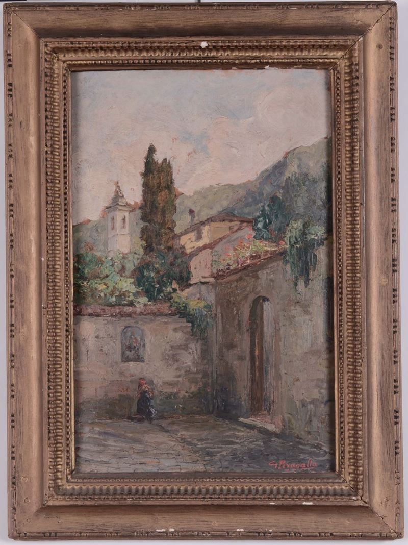 G. Peragallo Onno, Bellagio, 1923  - Asta Dipinti del XIX e XX secolo - Cambi Casa d'Aste