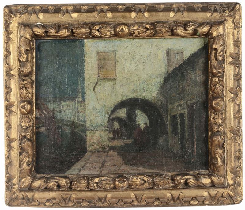 Roberto Paoletti Calle veneziana  - Auction 19th and 20th Century Paintings - Cambi Casa d'Aste