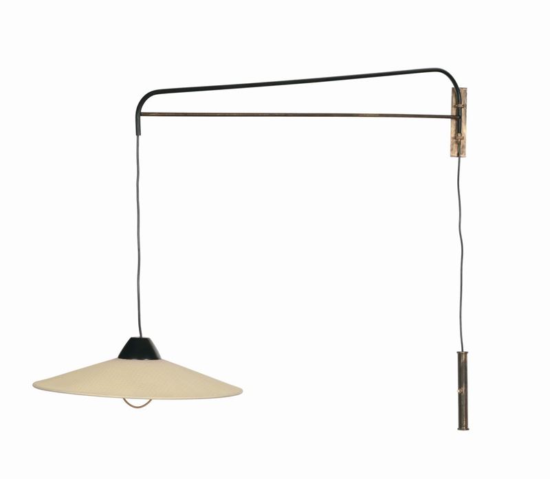 Lampada da parete con braccio direzionabile  - Auction Design - Cambi Casa d'Aste