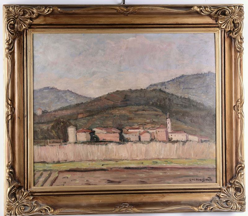 Lino Perissinotti (1897-1967) Campagna chiavarese  - Auction 19th and 20th Century Paintings - Cambi Casa d'Aste