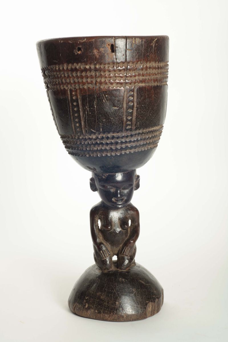 Tamburo (membrana mancante) KONDE (Mozambico)  - Auction African Art - Cambi Casa d'Aste