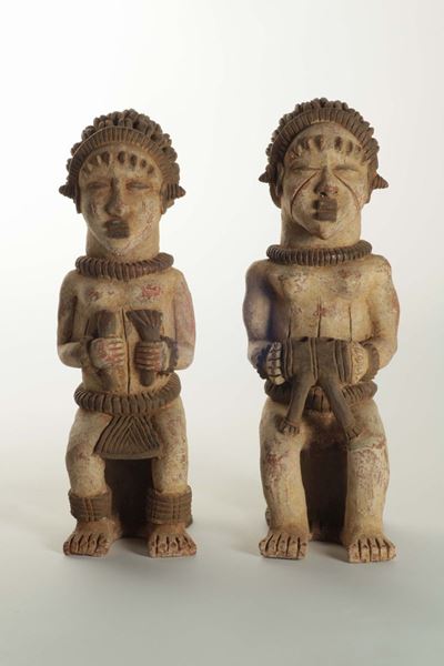 Coppia di Statue da Altare Igbo (nigeria)