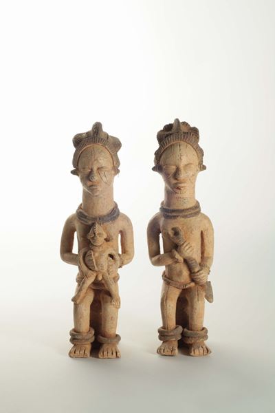Coppia di Statue da Altare Igbo (nigeria)
