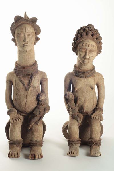 Coppia di Statue da Altare Igbo (nigeria)