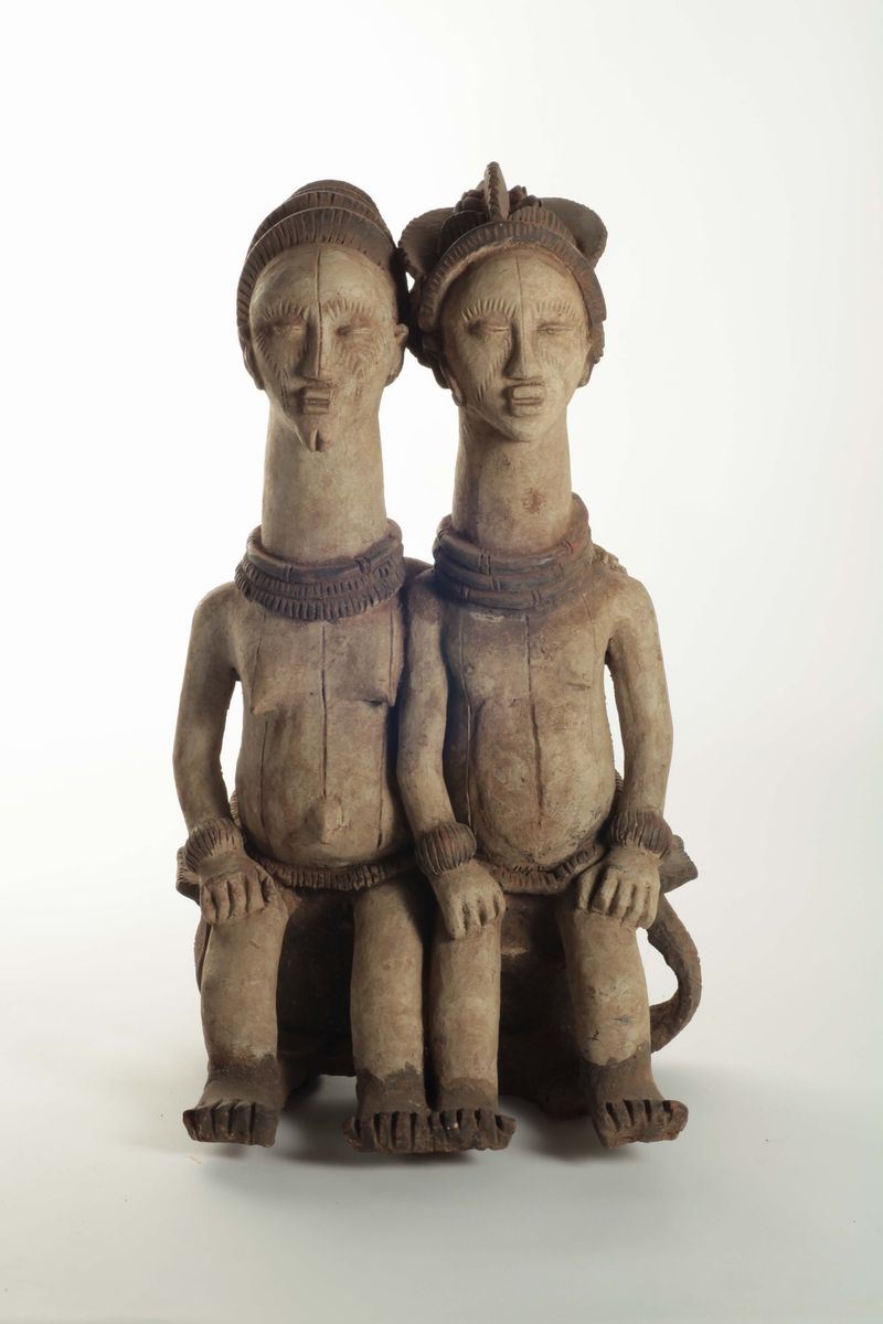 Coppia di statue da altare IGBO (Nigeria)  - Auction African Art - Cambi Casa d'Aste