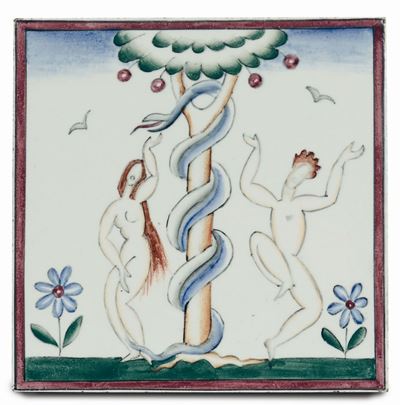 Gio Ponti - Richard Ginori - San Cristoforoadamo ed Eva
