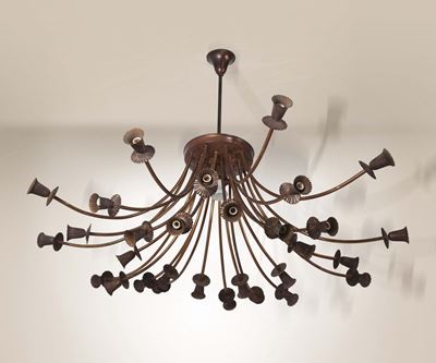 Lampadario in Ottone