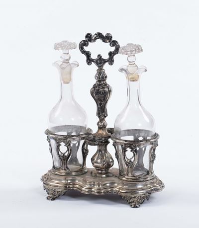 Oliera in Argento con Punzoni Mauriziani