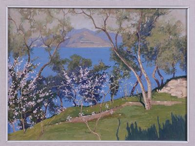 Attilio Zanchelli (1866-1946)veduta di Capri