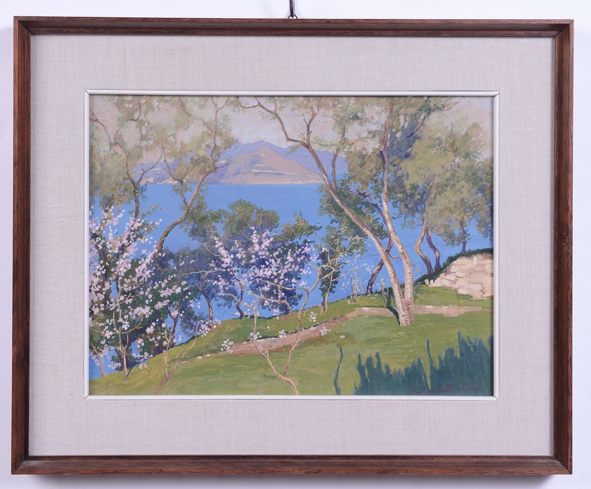 Attilio Zanchelli (1866-1946)veduta di Capri