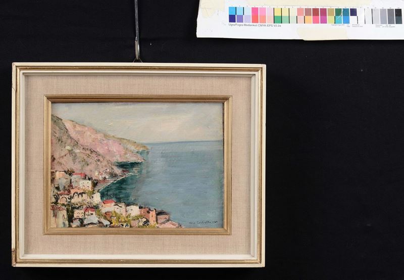 Mario Cortiello (1907-1982) Veduta di Positano  - Auction 19th and 20th Century Paintings - Cambi Casa d'Aste
