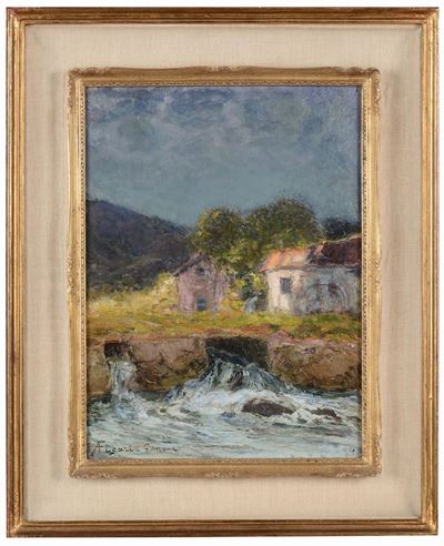 Andrea Figari (1858-1945)paesaggio Costiero