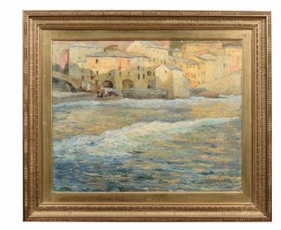 Giuseppe Sacheri ( 1863-1950)ponte Romano a Bogliasco