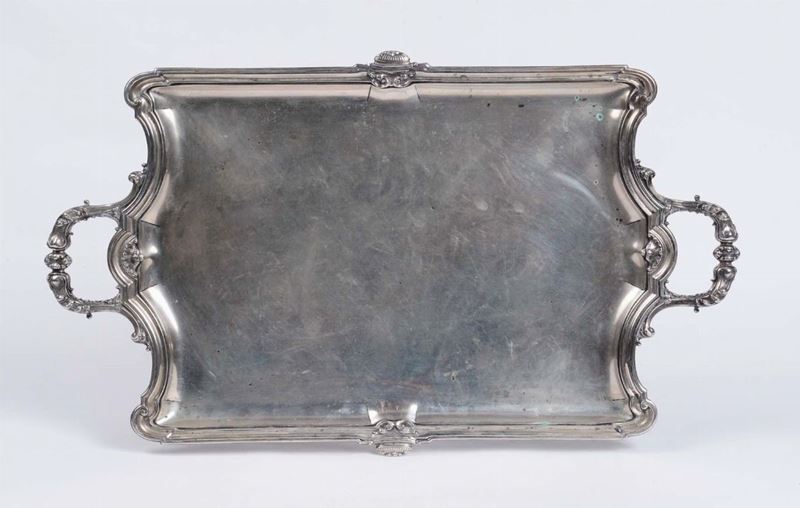 Vassoio argento due manici  - Auction Silver, Ancient and Contemporary Jewels - Cambi Casa d'Aste