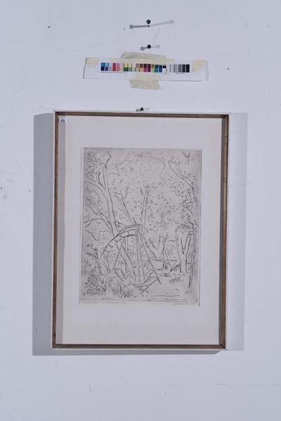 Emanuele Rambaldi (1903-1968)campeggio in Provenza