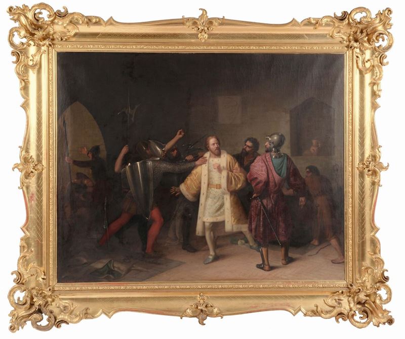 Anonimo del XIX secolo Scena storica  - Auction 19th and 20th Century Paintings - Cambi Casa d'Aste