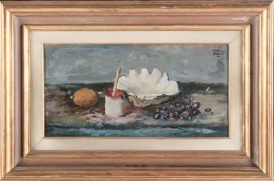 Mario Bucci (1903-1970)natura Morta con Conchiglia